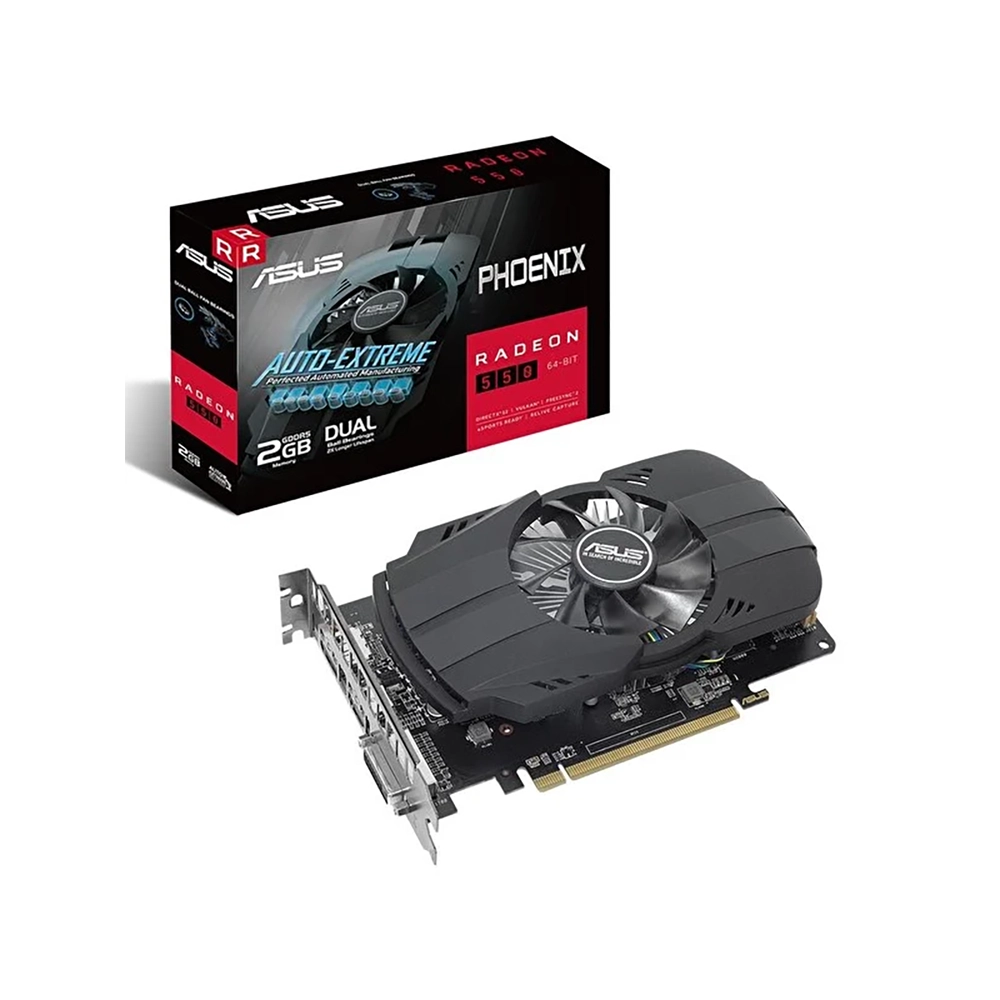 Asus Phoenix PH-550-2G Radeon 550 2 GB 64 Bit GDDR5 Ekran Kartı